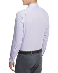 Ermenegildo Zegna Flannel Woven Sport Shirt Lilac
