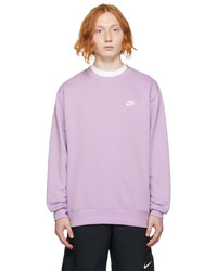 Nike Purple Fleece Sportswear Club Sweatshirt