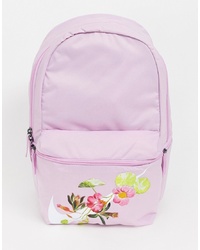 Nike Pink Heritage Floral Logo Backpack