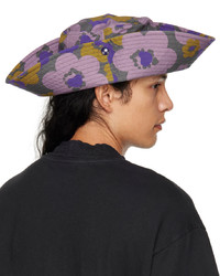 Acne Studios Purple Flower Bucket Hat