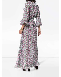 All Things Mochi Floral Print Maxi Wrap Dress