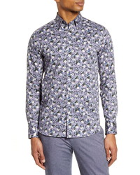 Ted Baker London Shecan Slim Fit Floral Button Up Shirt