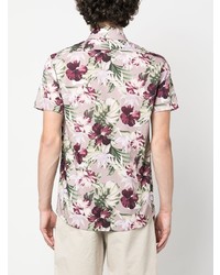 Daniele Alessandrini Short Sleeve Floral Print Shirt