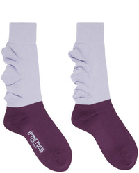 Light Violet Floral Socks