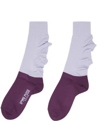 Homme Plissé Issey Miyake Purple Flower Socks
