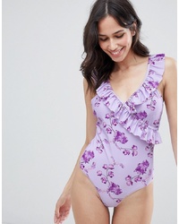 Y.a.s Floral Frill Detail Swimsuit