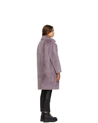 Stand Studio Purple Cocoon Coat