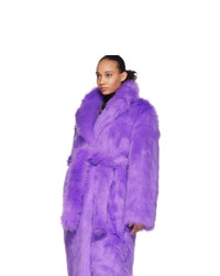 Vetements Purple Plush Coat