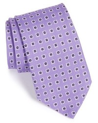 Eton Geometric Cotton Silk Tie