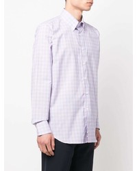 Canali Checked Button Down Shirt