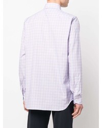 Canali Checked Button Down Shirt