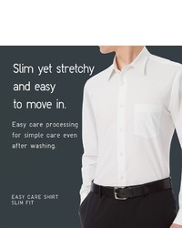 Uniqlo Easy Care Broadcloth Slim Fit Dress Shirt