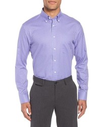 Nordstrom Men's Shop Trim Fit Non Iron Gingham Dress Shirt
