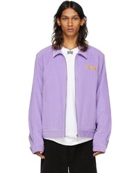 drew house Purple Painted Mascot Jacket
