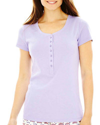 Light Violet Henley Shirt