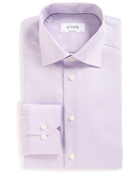 Eton Contemporary Fit Herringbone Dress Shirt