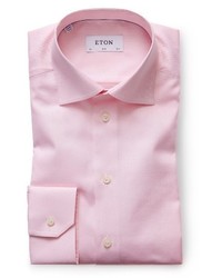 Eton Slim Fit Herringbone Dress Shirt