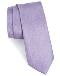 Light Violet Herringbone Silk Tie