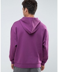 Asos Oversized Hoodie In Purple