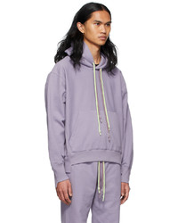 Tanaka Purple Cotton Hoodie