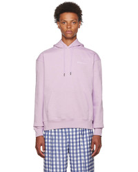 Jacquemus Purple Le Sweatshirt Brod Hoodie