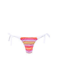 Light Violet Horizontal Striped Bikini Top