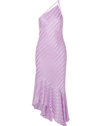 Light Violet Horizontal Striped Bodycon Dress