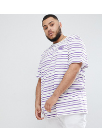 Puma Organic Cotton T Shirt In Retro Stripe In Purple At Asos