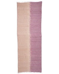 Eileen Fisher Stripe Organic Cotton Silk Scarf