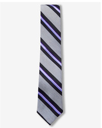 Express Diagonal Stripe Narrow Silk Tie