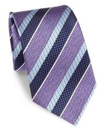 Ermenegildo Zegna Striped Woven Silk Tie
