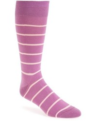 Light Violet Horizontal Striped Socks