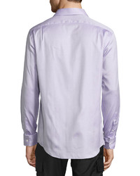 Ralph Lauren Mini Houndstooth Sport Shirt Purple
