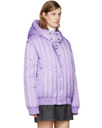 Carven Purple Crystal Hooded Jacket