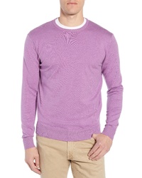 Light Violet Knit Crew-neck Sweater