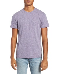 Light Violet Knit Crew-neck T-shirt