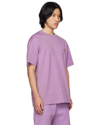 CARHARTT WORK IN PROGRESS Purple Chase T Shirt