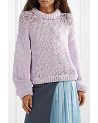 Tibi Oversized Cotton Blend Sweater