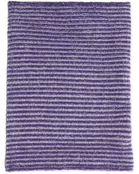 Todd And Duncan Cashmere Ribbed Eternity Scarf Violetlight Gray
