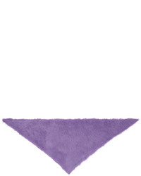 Jil Sander Purple Silk Scarf