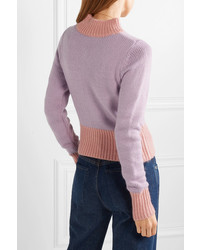 Staud Two Tone Knitted Sweater