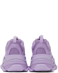 Balenciaga Purple Triple S Sneakers