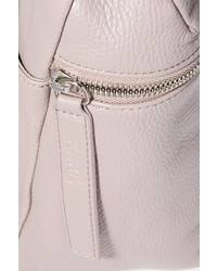 Kara Small Textured Leather Backpack Lilac