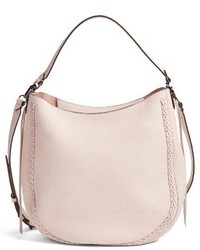 Rebecca Minkoff Unlined Convertible Whipstitch Hobo Pink