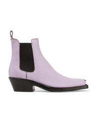 Calvin Klein 205W39nyc Claire Med Textured Leather Ankle Boots