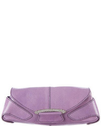 Tod's Embossed Leather Clutch