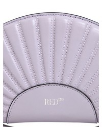 RED Valentino Fan Shaped Leather Clutch