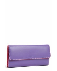 Lodis Checkbook Clutch Violet One Size