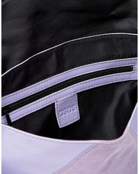 Asos Leather Envelope Cross Body Bag With Tassel