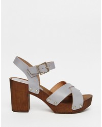 Asos Collection Tilly Leather Heeled Sandals